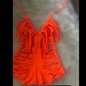 Orange lingerie